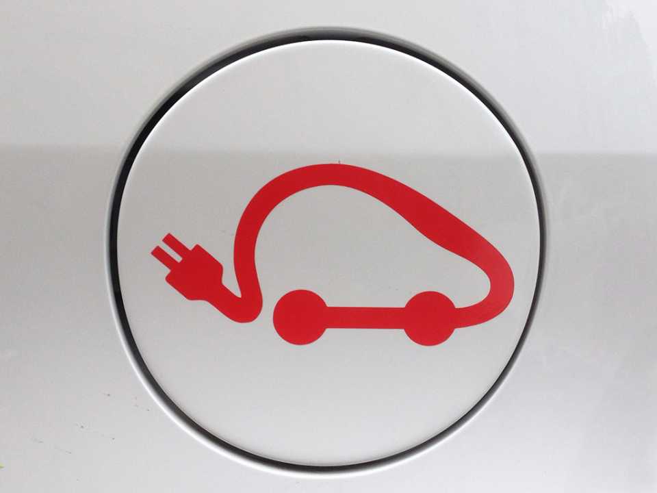 Electric car graphic