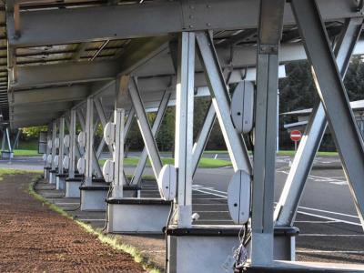 Aviva solar carport with EO Charging