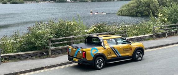 KGM Musso EV on the EV Rally 2026