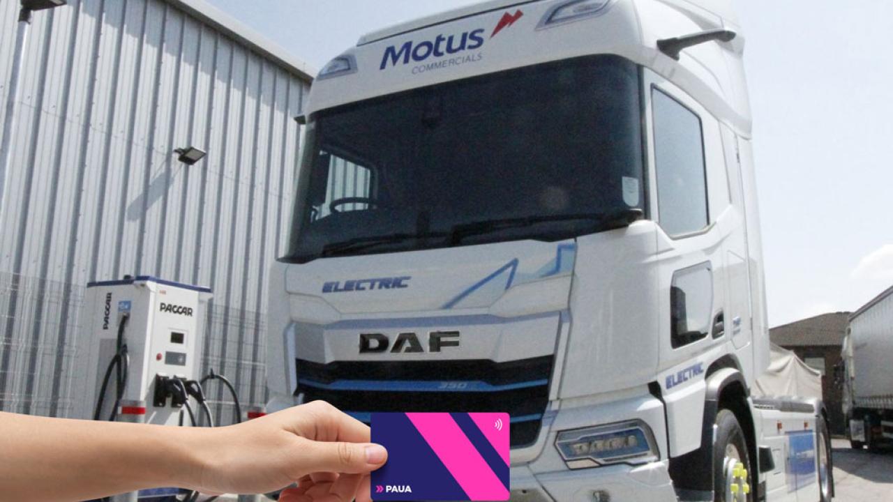 Motus and Ford &amp; Slater Truck charging with Paua