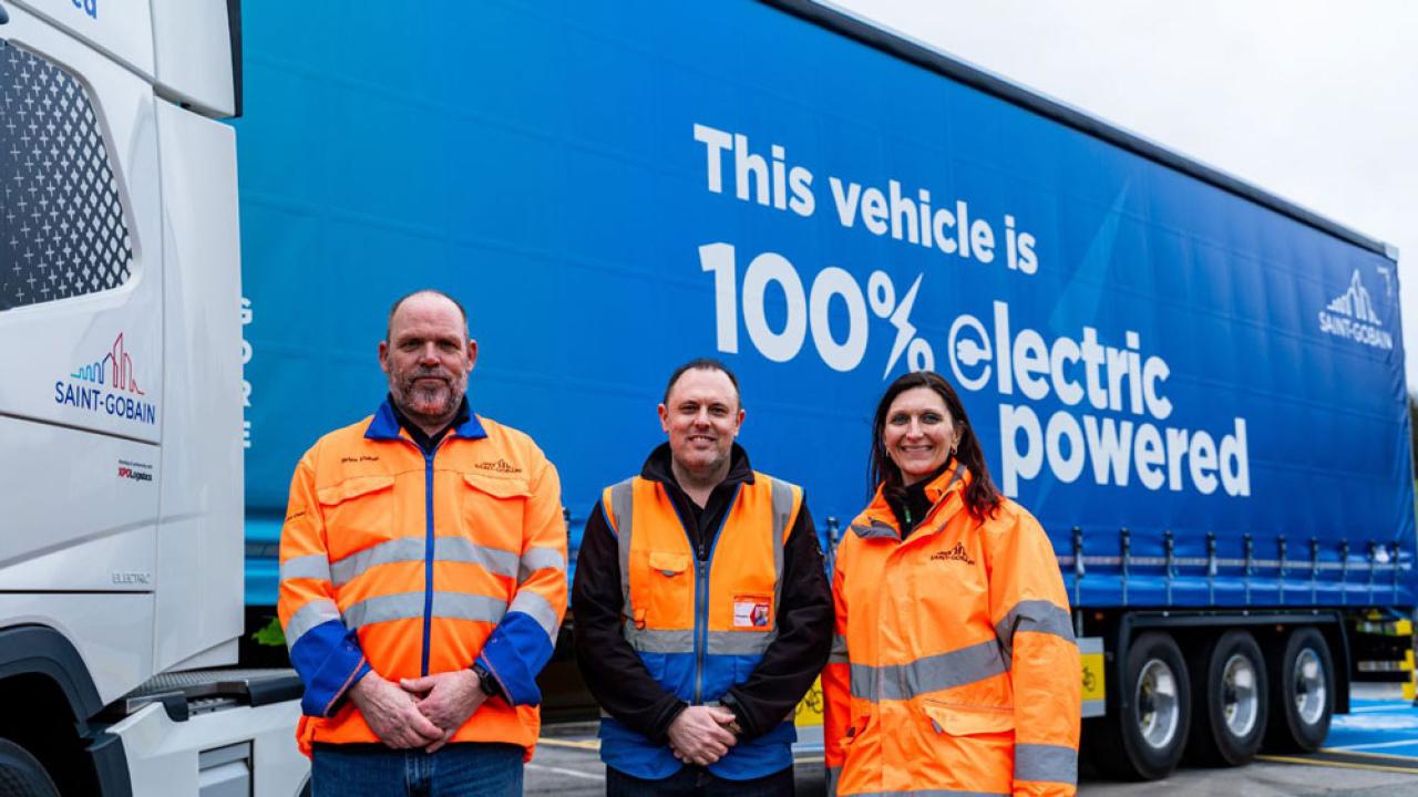 Saint Gobain adds electric trucks