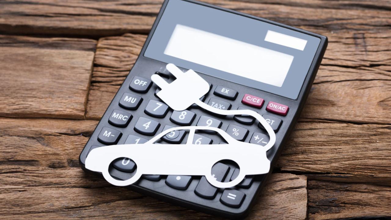 Car on calculator