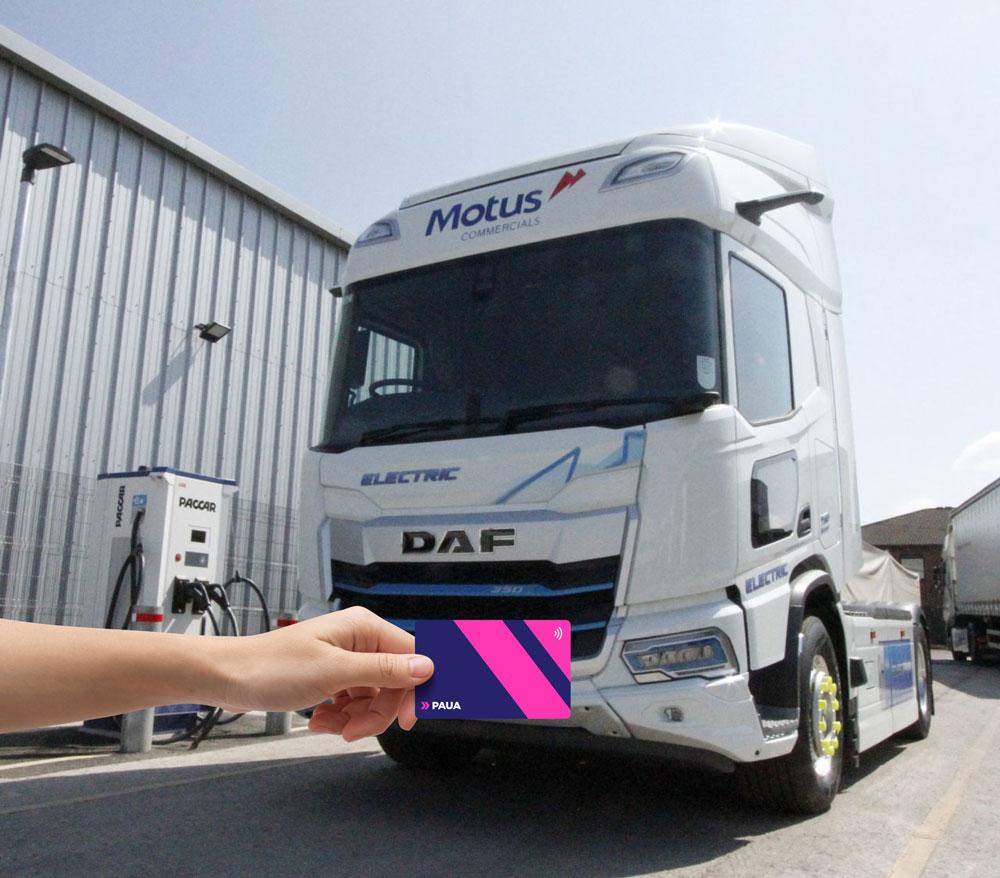 Motus and Ford &amp; Slater Truck charging with Paua