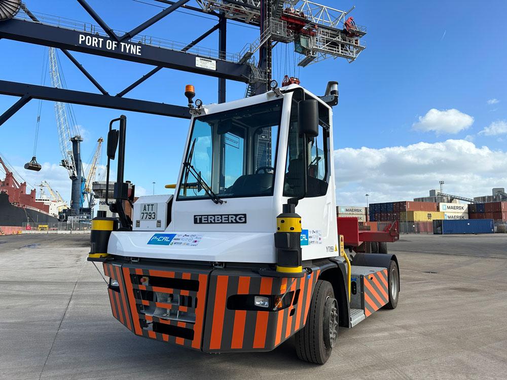 Autonomous vehicle at the Port of Tyne
