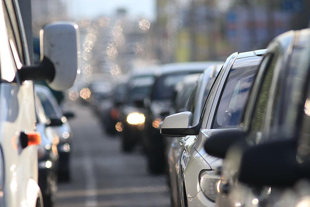 Cars on the road